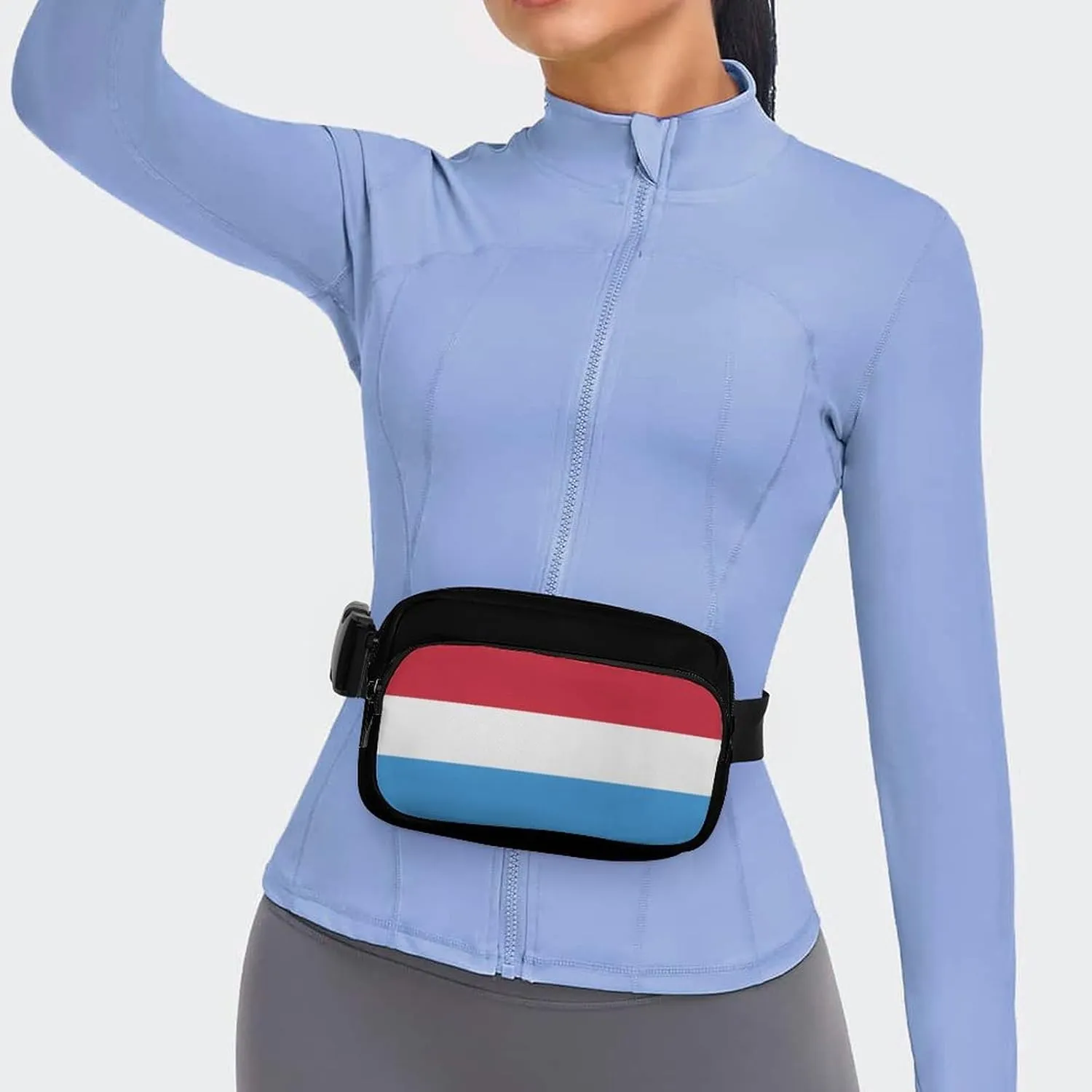 Flag of The Netherlands Unisex Mini Belt Bag with Adjustable Strap Small Fanny Pack Crossbody Chest Bag