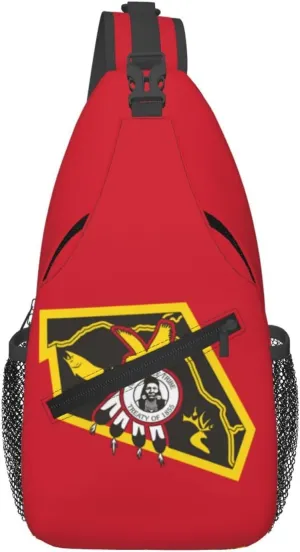 Flag Of The Nez Percé Tribe Crossbody Bags For Women Men Chest Backpack Gym Shoulder Bag Travel Outdoor Sports Casual Crossbody Bags