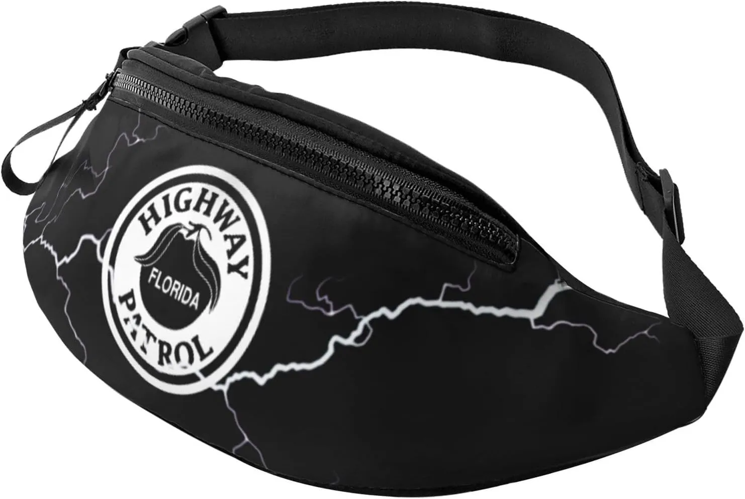 Florida Highway Patrol Crossbody waist bag, fashionable waist bag for teenagers, suitable for traveling, running, hiking