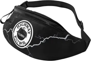 Florida Highway Patrol Crossbody waist bag, fashionable waist bag for teenagers, suitable for traveling, running, hiking