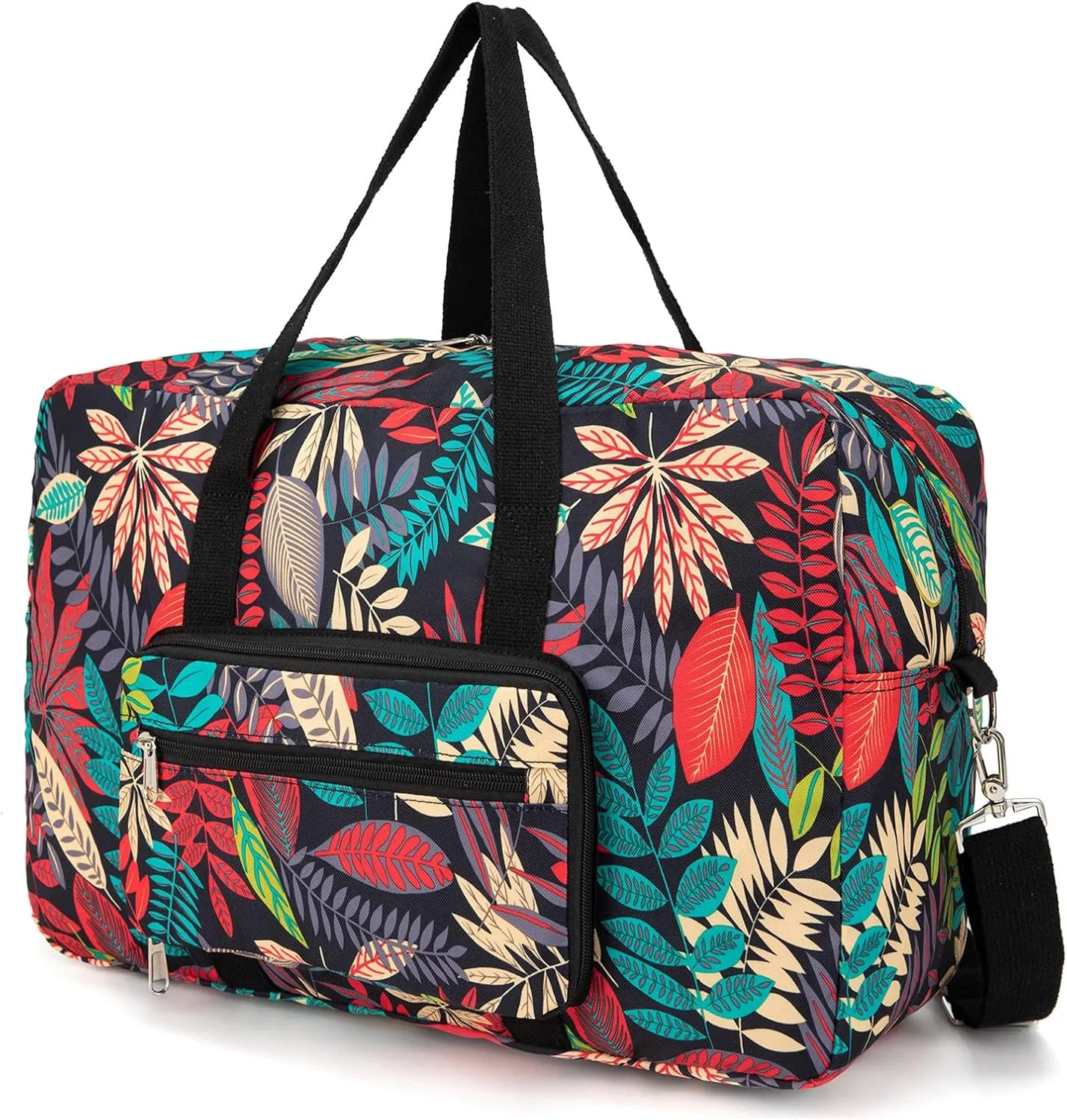 Foldable Travel Duffel Bag, Medium Women's Weekender and Overnight bag carry on Luggage bag for Women
