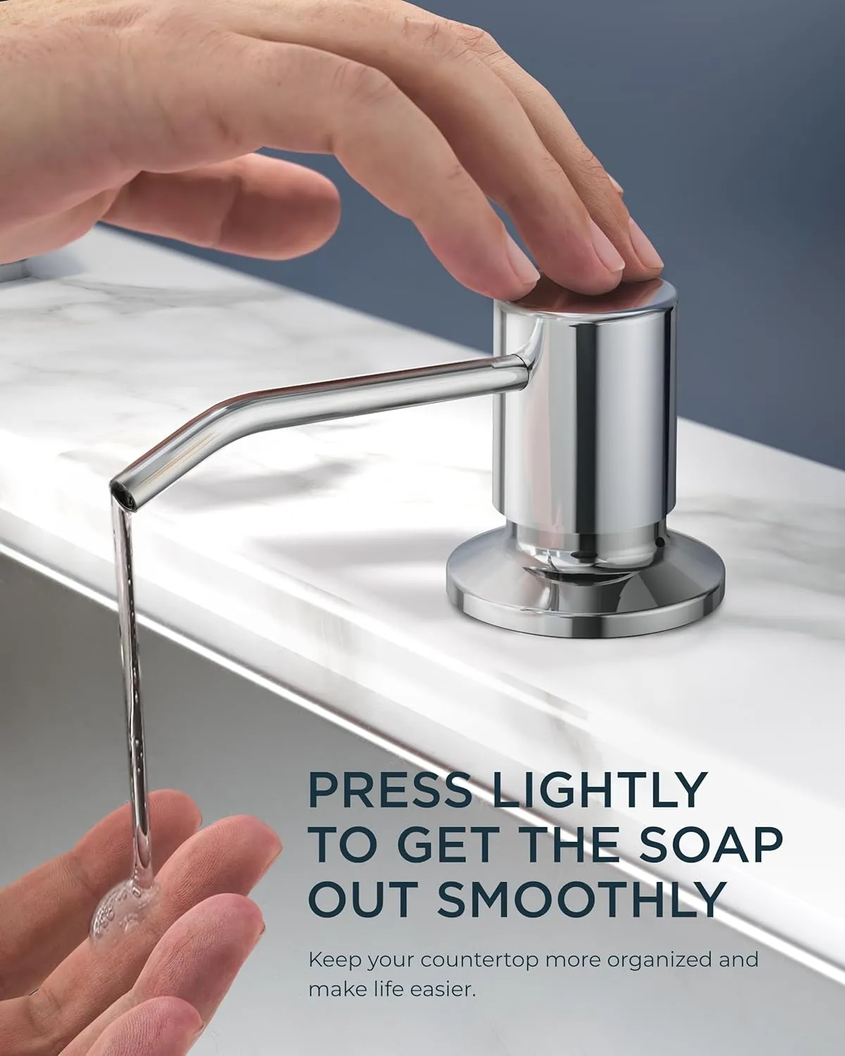FORIOUS Kitchen Faucets with Soap Dispenser and Pull Down Sprayer, Chrome, High Arc Single Handle Classic 3 Modes Stainless Steel Faucet for Kitchen Sink Farmhouse RV Bar Laundry Camper