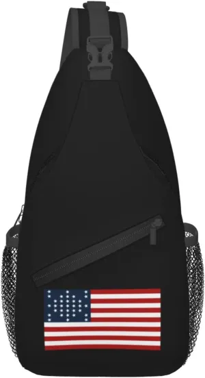 Fort Sumter Flag Crossbody Bags For Women Men Chest Backpack Gym Shoulder Bag Travel Outdoor Sports Casual Crossbody Bags