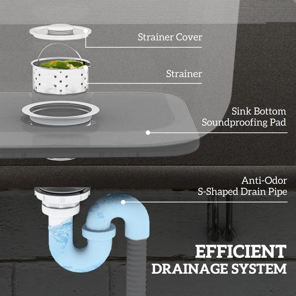 Freestanding Stainless Steel Laundry & Utility Sink with Faucet