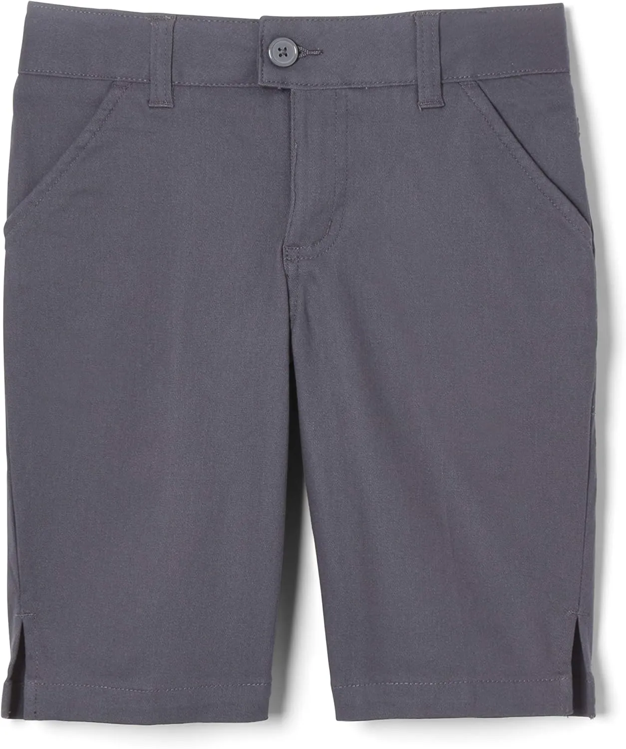 French Toast Girls' Adjustable Waist Stretch Twill Bermuda Short