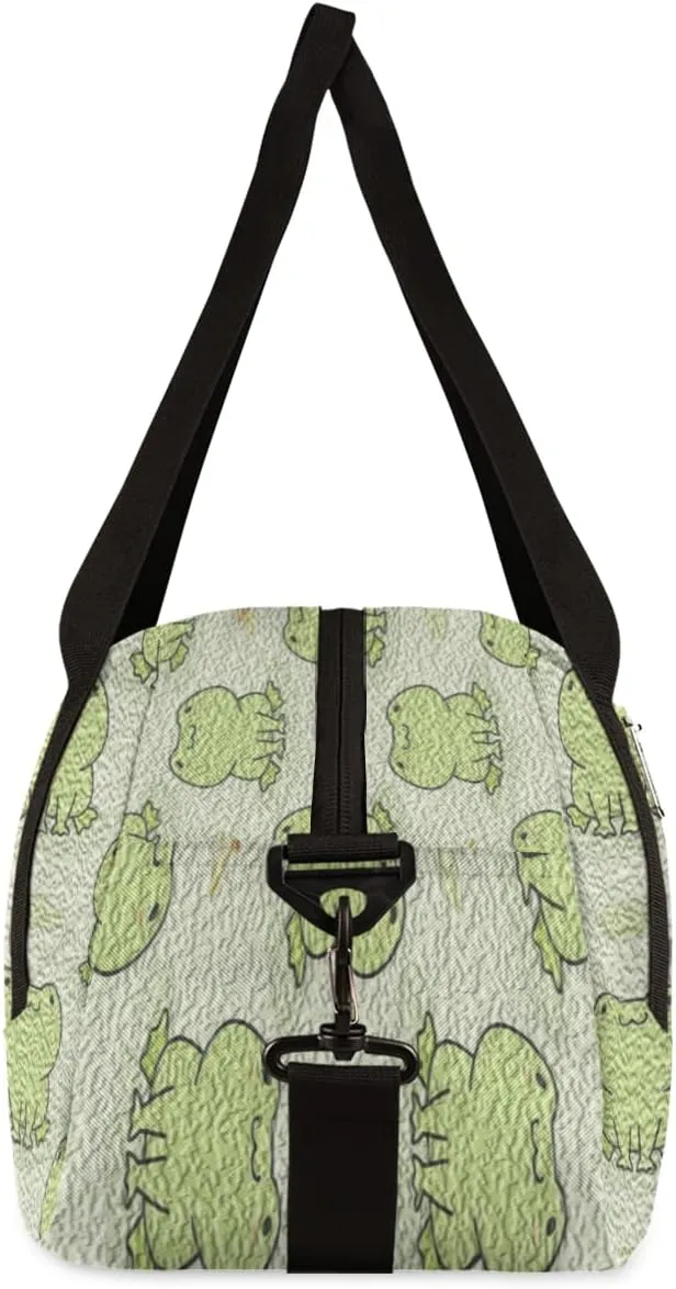 Frog Kids Duffel Bag for Girls Boys Teens, Frog Oil Painting Dance Bag Overnight Small Duffel Bag Carry On Weekend Sports Gym Travel Bag for School Practice Gymnastics Ballet