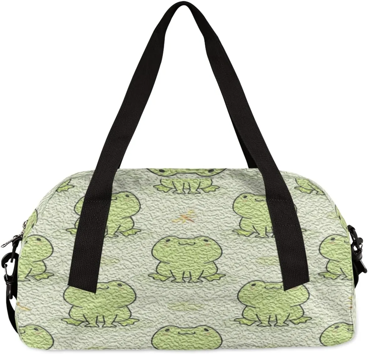 Frog Kids Duffel Bag for Girls Boys Teens, Frog Oil Painting Dance Bag Overnight Small Duffel Bag Carry On Weekend Sports Gym Travel Bag for School Practice Gymnastics Ballet