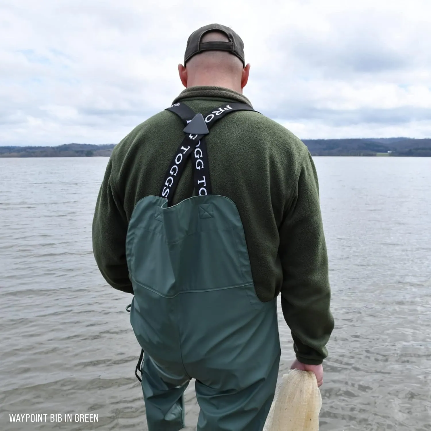 FROGG TOGGS Men's WayPoint Angler Waterproof, Durable Bibs with 4-Way Stretch