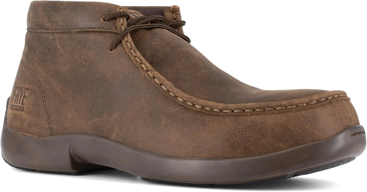 Frye Women's Supply The Safety-Crafted Utility Moc Composite Toe Slip Resistant Work Boot, Brown, 6.5