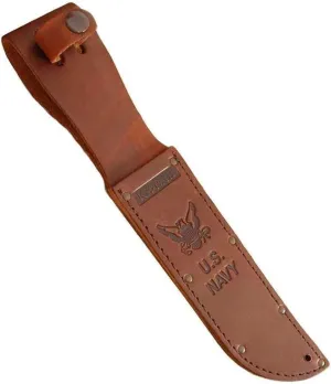 Full-size Brown Leather USN Sheath