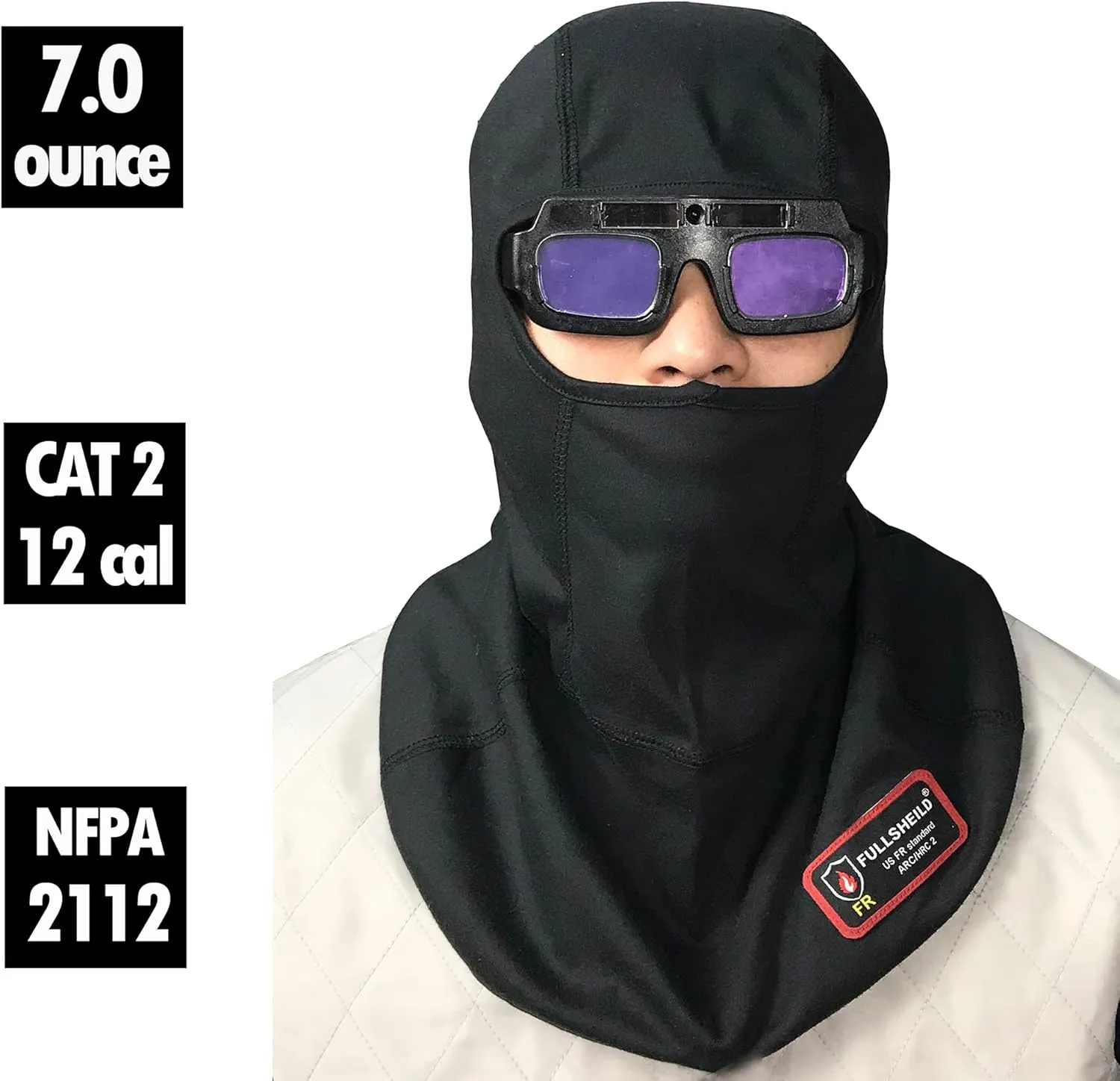 Fullsheild FR Flame Resistant Balaclava Face Mask NFPA2112 CAT2 Cover Hood for Welding Hunting Army Military OneSize