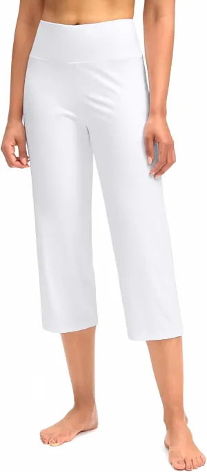 G Gradual Capri Pants for Women High Waist Workout Yoga Pants with Pockets Tummy Control Leggings Crop Straight