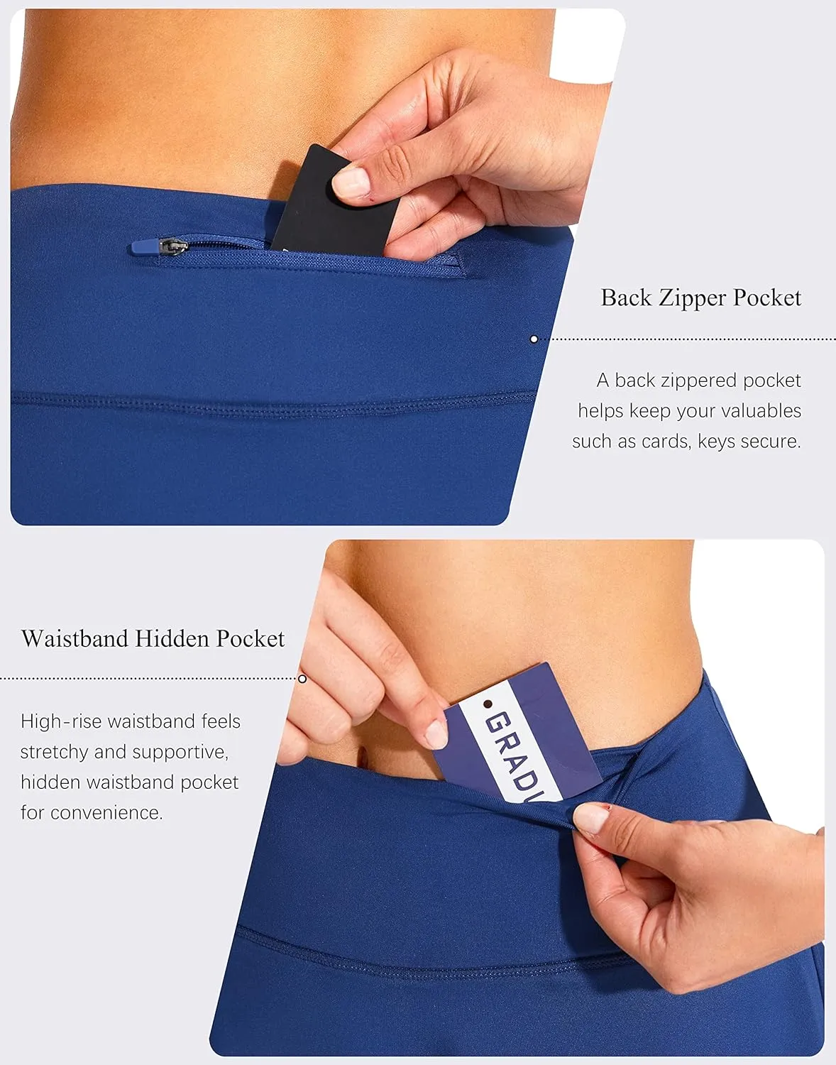 G Gradual Women's Pleated Tennis Skirts with 4 Pockets Athletic Golf Skorts for Women's Workout Running