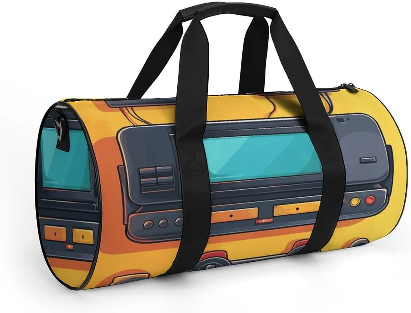 Game Console Gym Bag Small Travel Duffle Bag with Compartment Carry On Weekender Bag for Women Men
