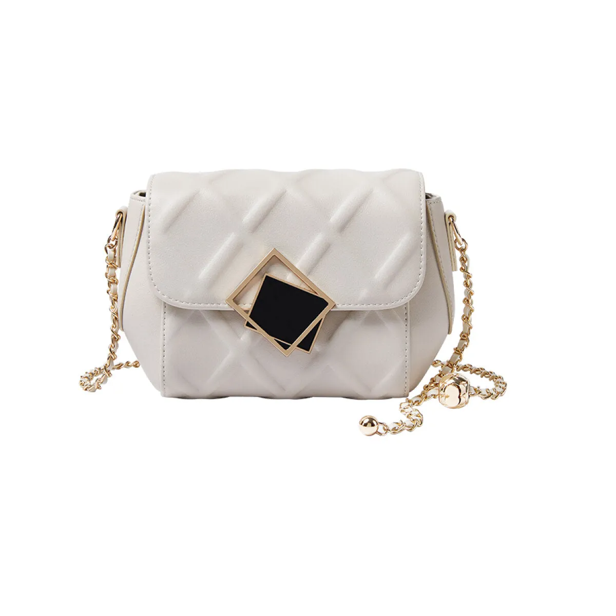 Geometric Bag Shoulder Quilted Customer-approved Lock Secure transactions