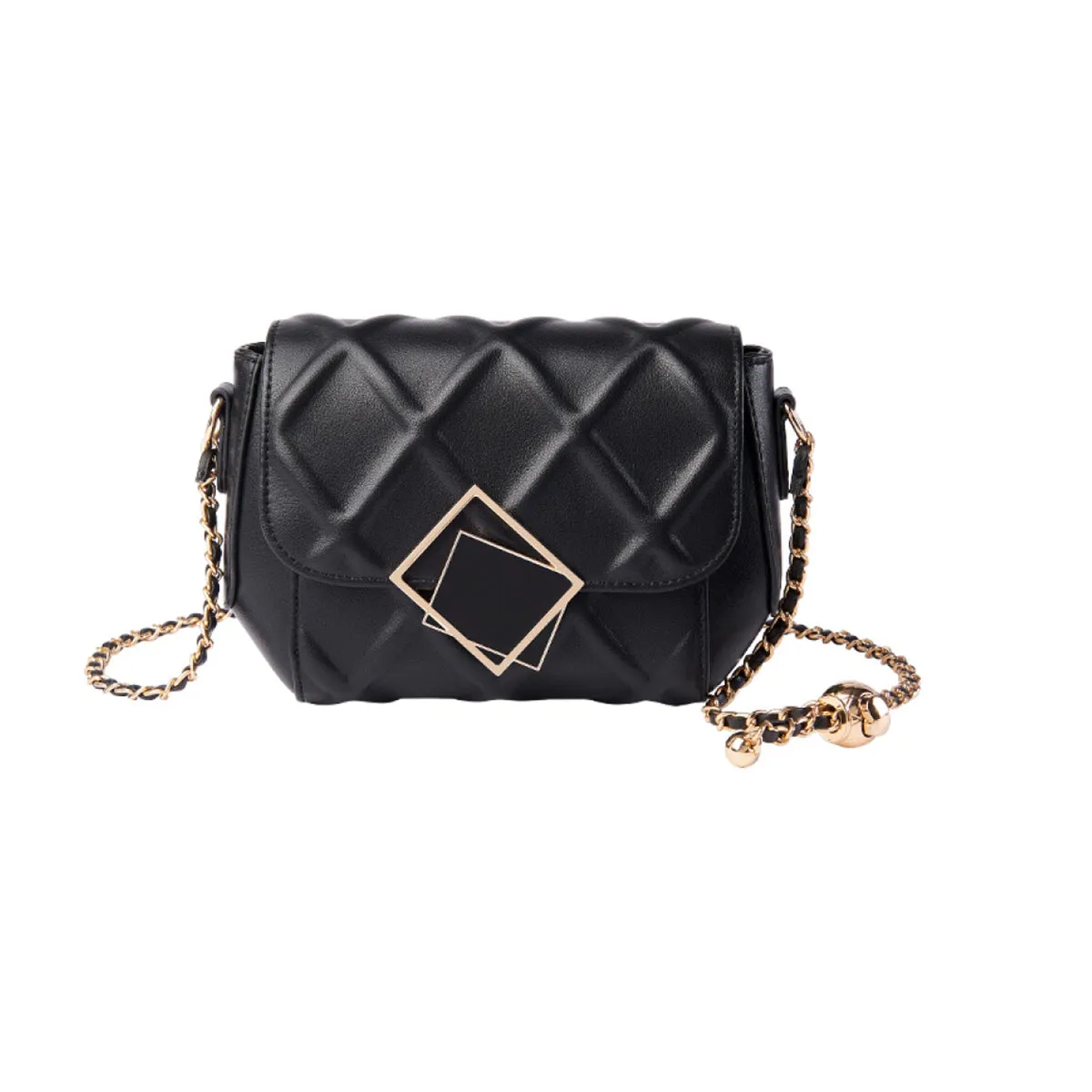Geometric Bag Shoulder Quilted Customer-approved Lock Secure transactions