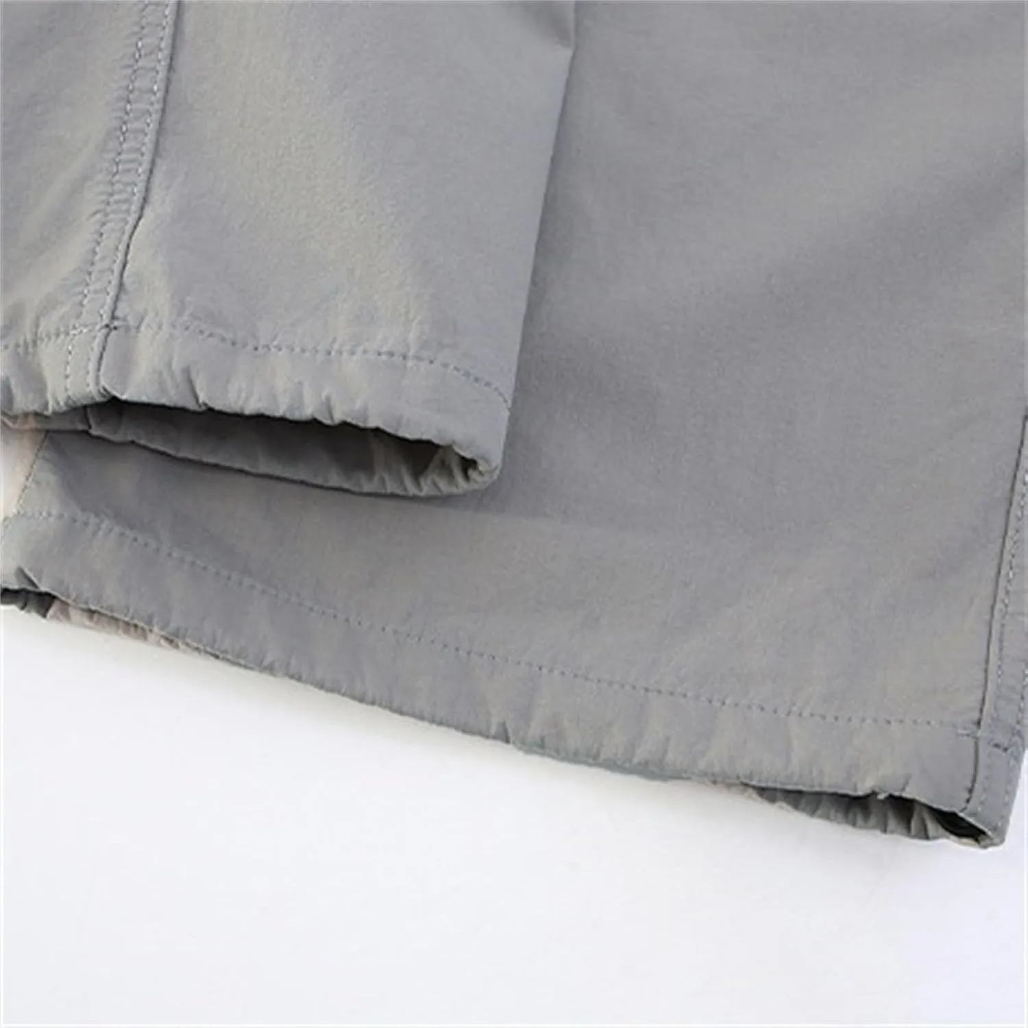 Girls Parachute Cargo Pants Y2K Straight Baggy Cargo Hiking Pants High Waist Adjustable Wide Leg Casual Joggers with Pockets