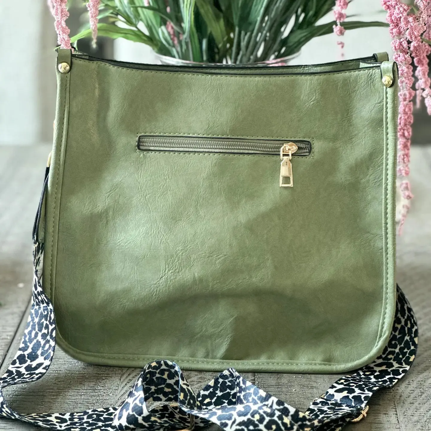 Green Large Crossbody Purse