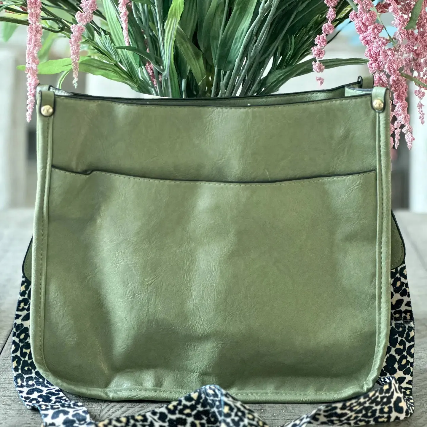 Green Large Crossbody Purse