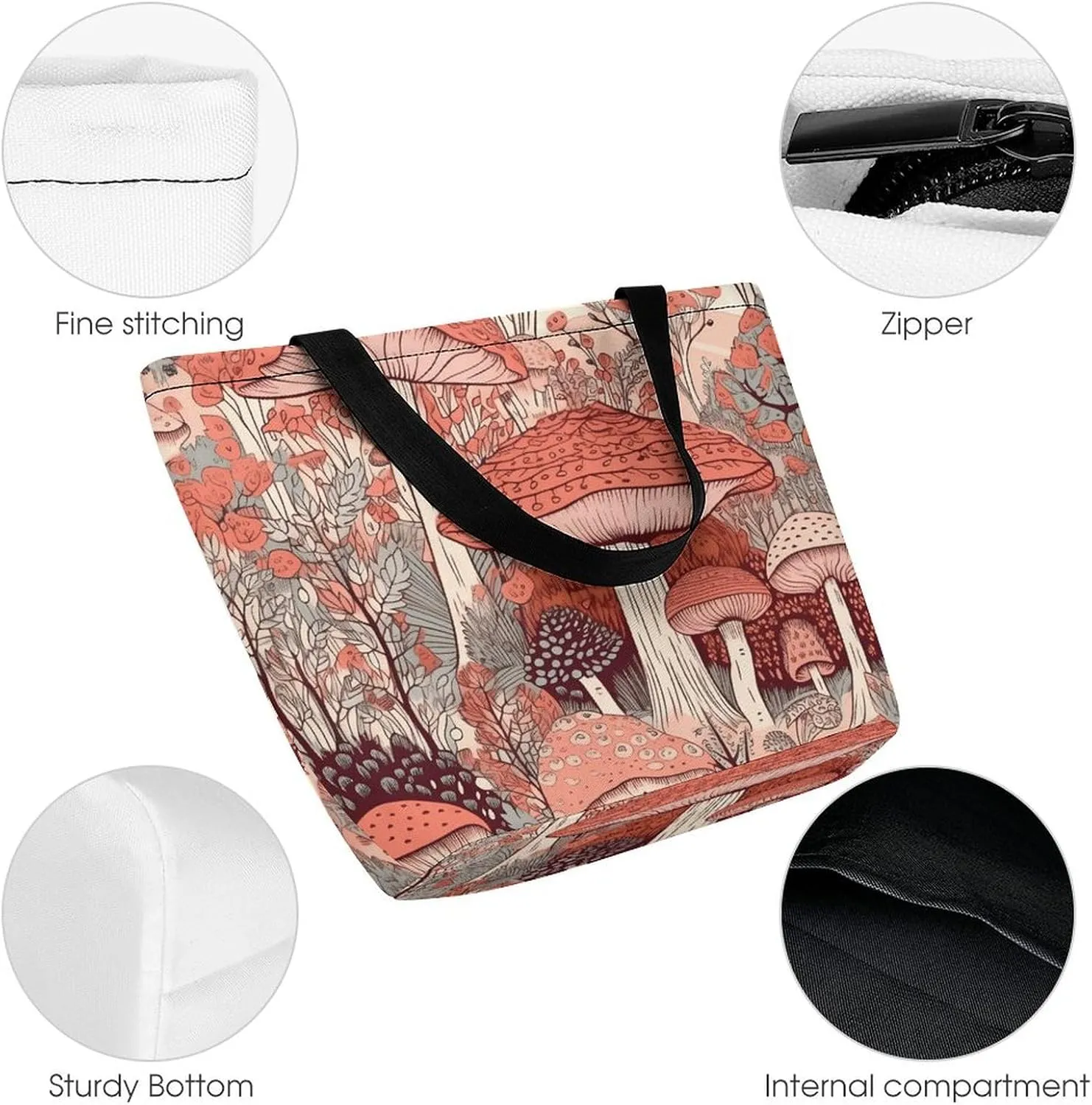 Grocery Bag Reusable Tote Bag Foldable Blue Wave Art Shopping Bag Handbag Washable Shoulder Bag for Travel