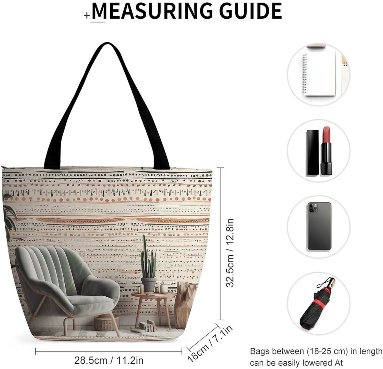 Grocery Bag Reusable Tote Bag Foldable Peach Flowers Shopping Bag Handbag Washable Shoulder Bag for Travel