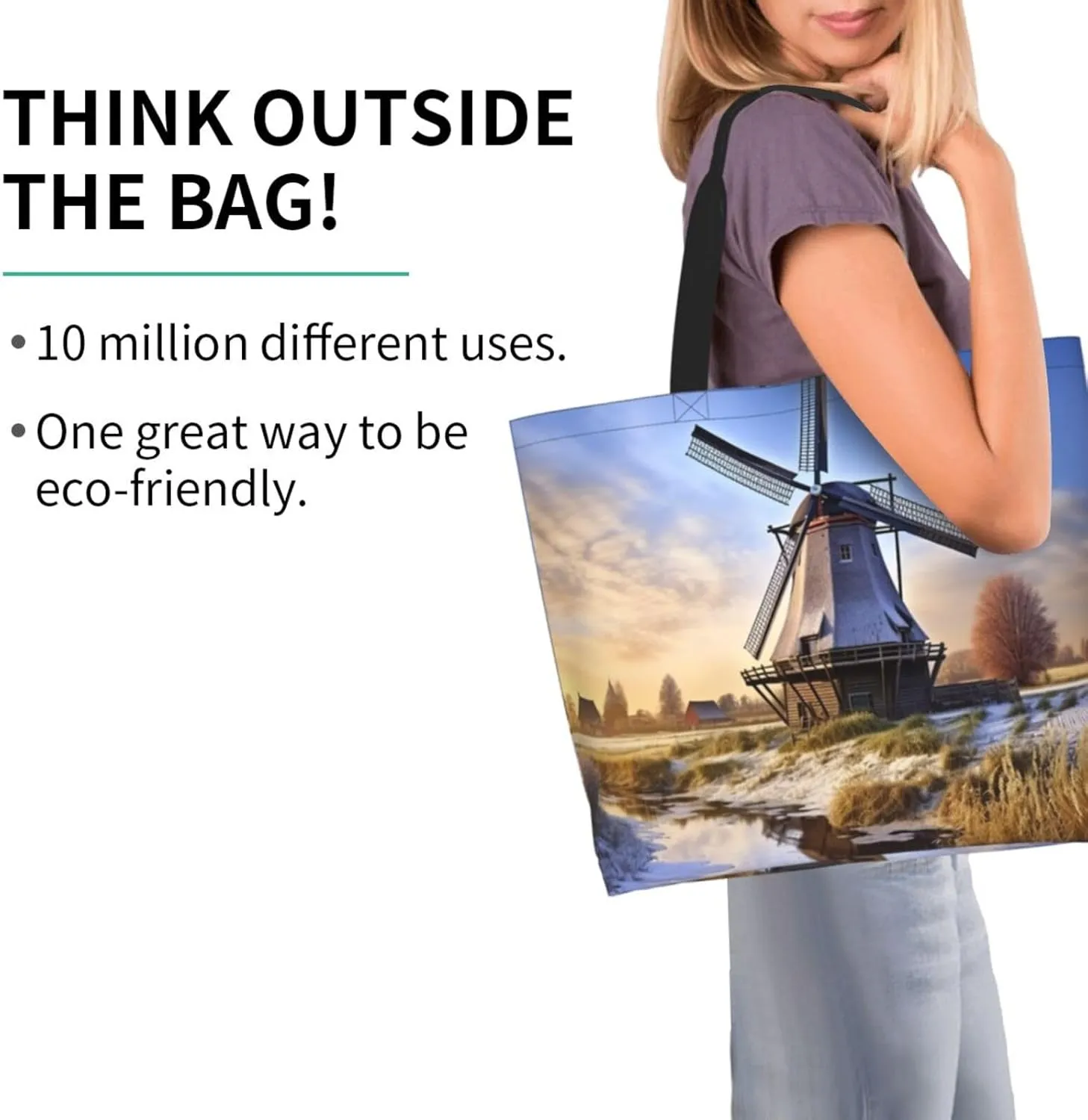 Grocery Bag Reusable Tote Bag Foldable Running Zebra Shopping Bag Handbag Washable Shoulder Bag for Travel