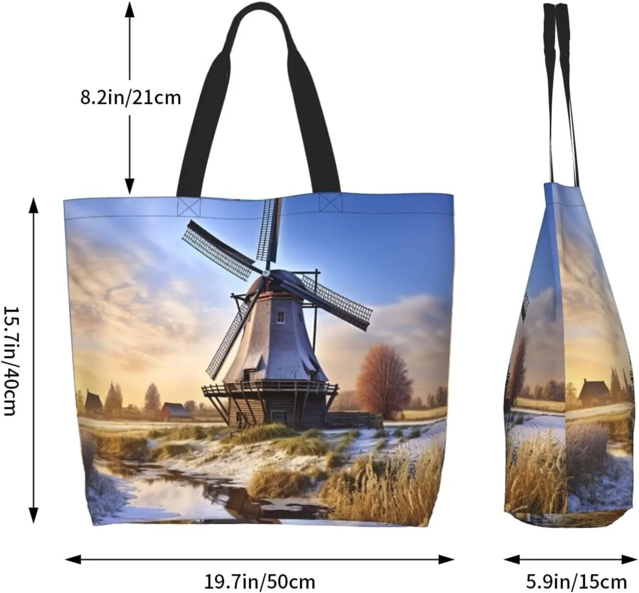 Grocery Bag Reusable Tote Bag Foldable Running Zebra Shopping Bag Handbag Washable Shoulder Bag for Travel