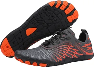 Grounded Footwear for Men Barefoot Shoes Women, Comfortable Lightweight Wide Toe Hike Shoes with Waterproof and Non-Slip