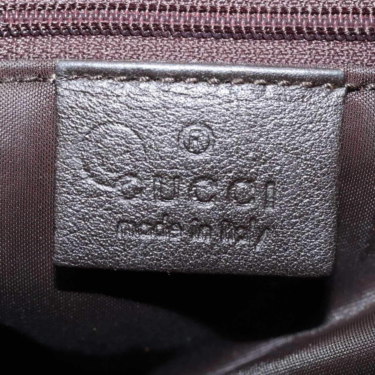 GUCCI Canvas Leather Shoulder Bag Beige 77112 fm3653