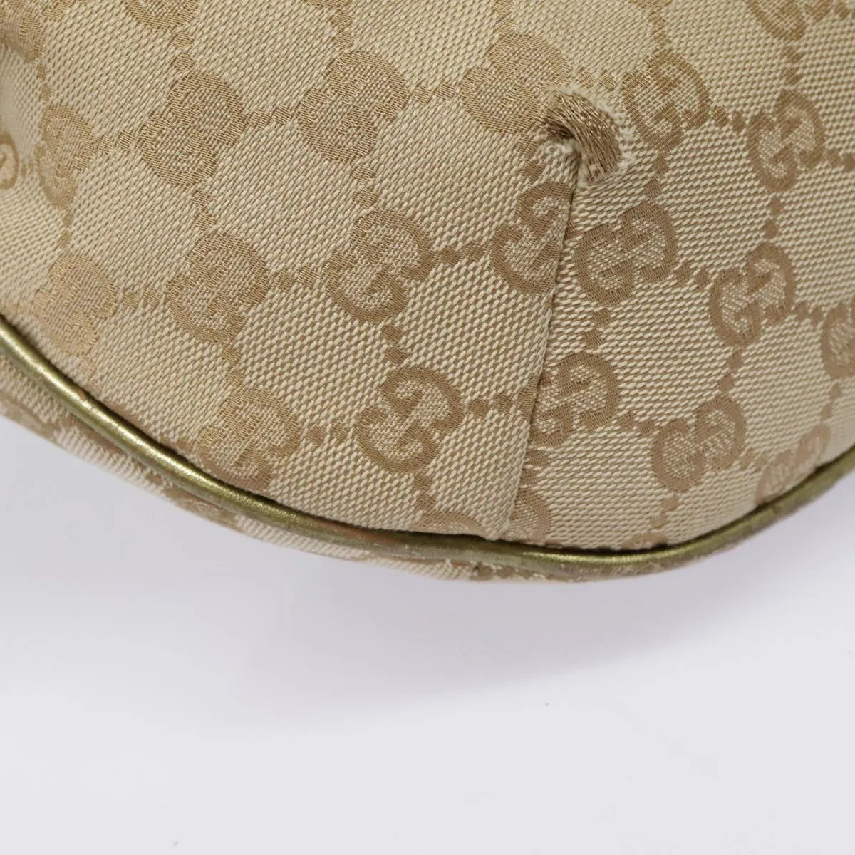 GUCCI GG Canvas Sherry Line Shoulder Bag Beige Gold pink 181092 88243
