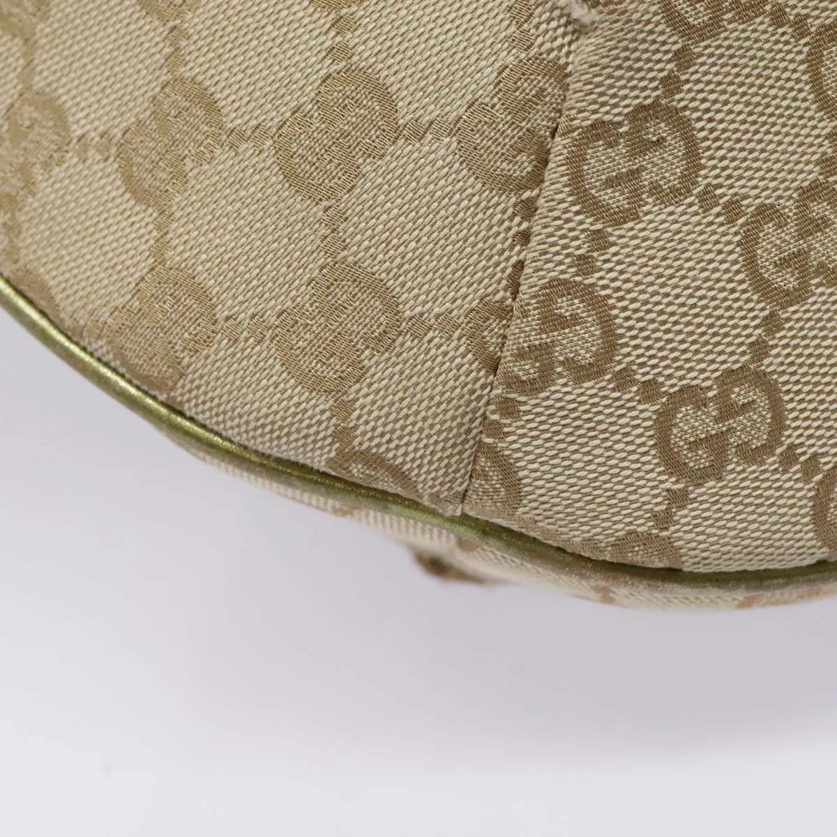 GUCCI GG Canvas Sherry Line Shoulder Bag Beige Gold pink 181092 88243