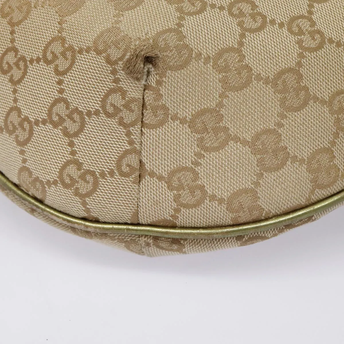 GUCCI GG Canvas Sherry Line Shoulder Bag Beige Gold pink 181092 88243