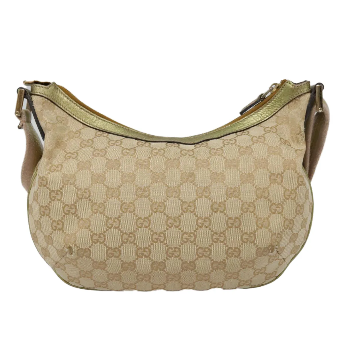 GUCCI GG Canvas Sherry Line Shoulder Bag Beige Gold pink 181092 88243