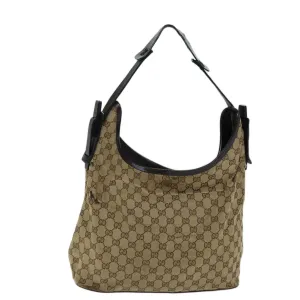 GUCCI GG Canvas Shoulder Bag Beige 106242 73740