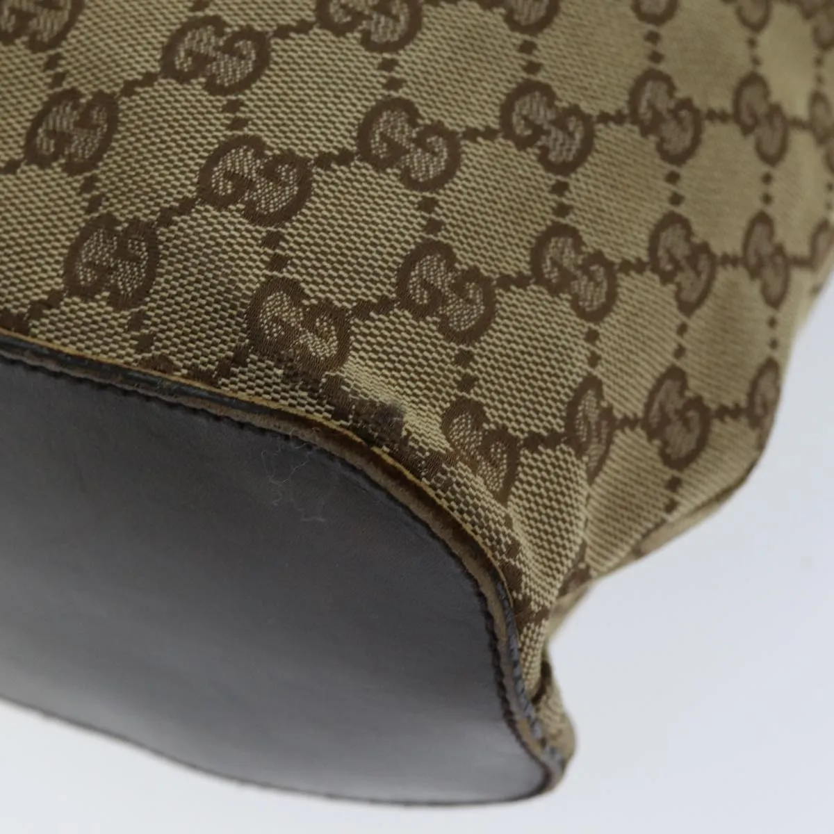 GUCCI GG Canvas Shoulder Bag Beige 106242 73740