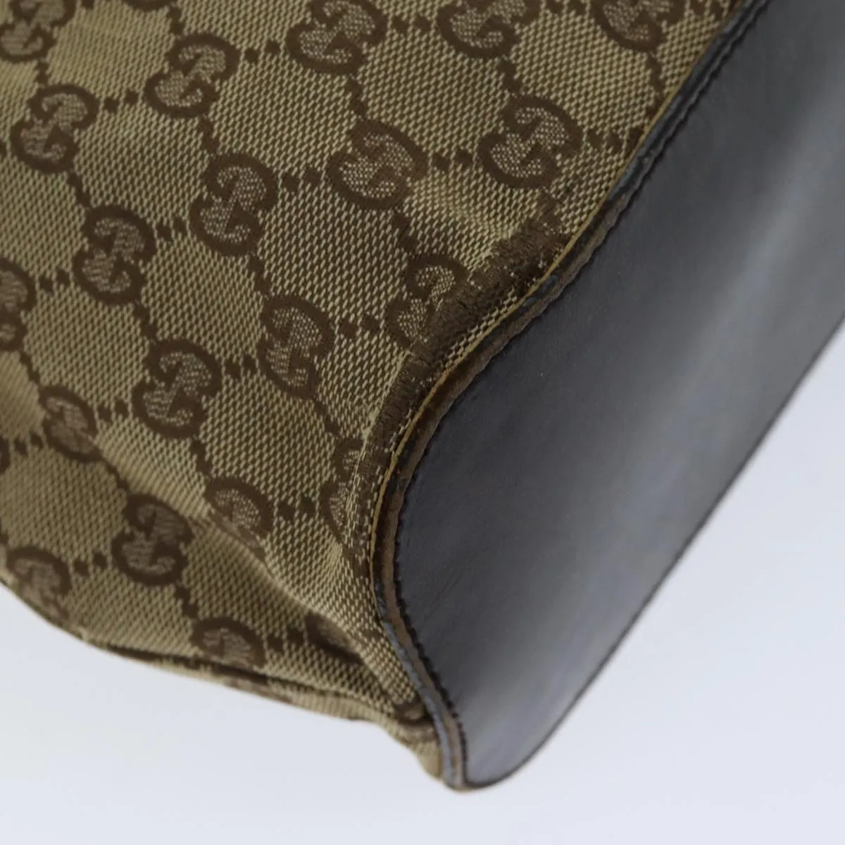 GUCCI GG Canvas Shoulder Bag Beige 106242 73740
