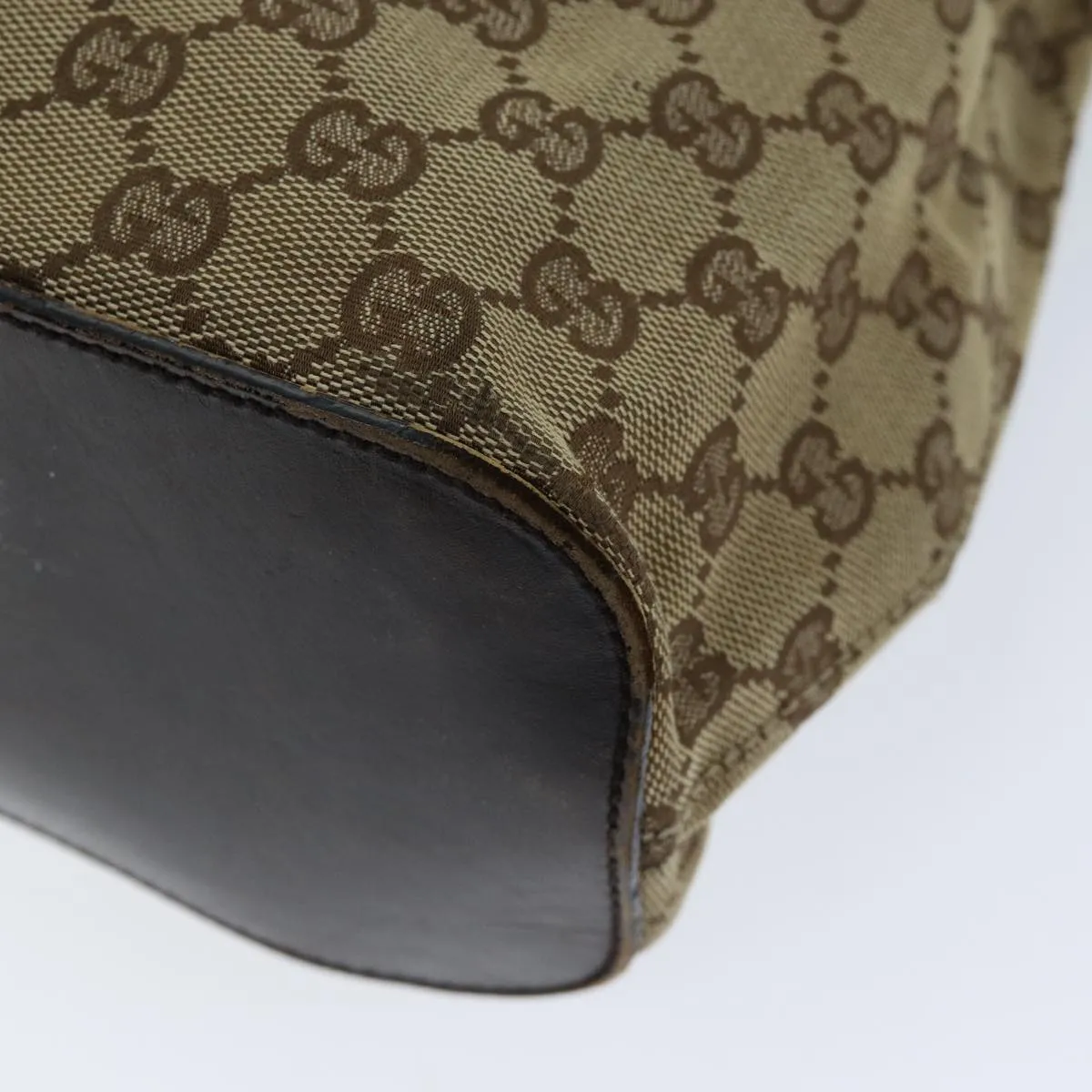 GUCCI GG Canvas Shoulder Bag Beige 106242 73740