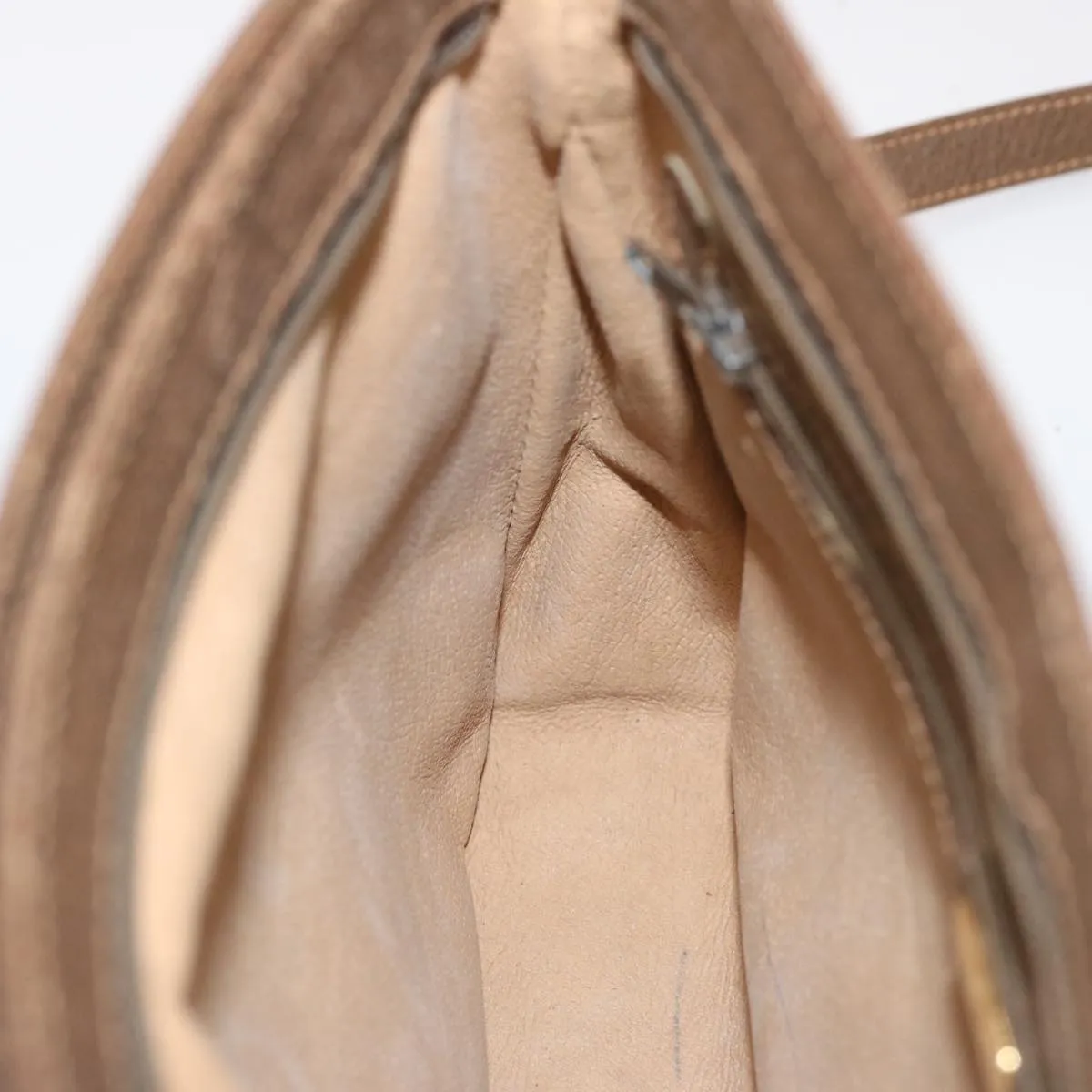 GUCCI GG Canvas Shoulder Bag PVC Beige 72759