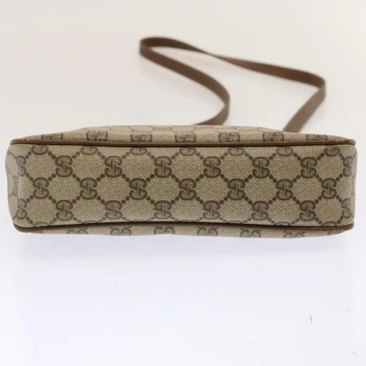 GUCCI GG Canvas Shoulder Bag PVC Beige 72759