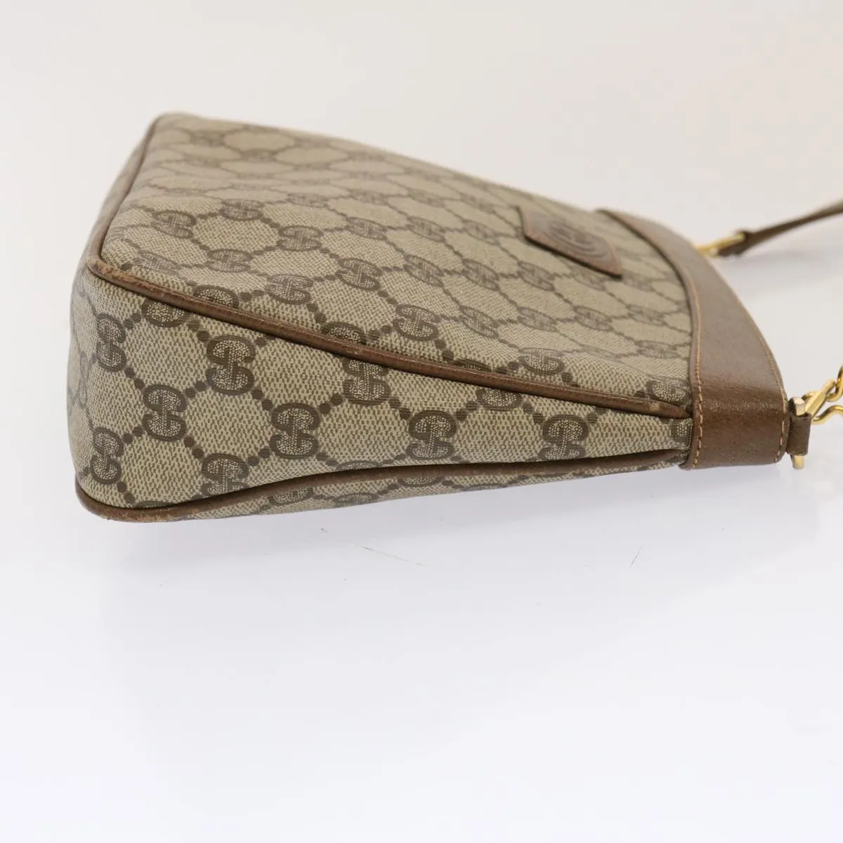 GUCCI GG Canvas Shoulder Bag PVC Beige 72759