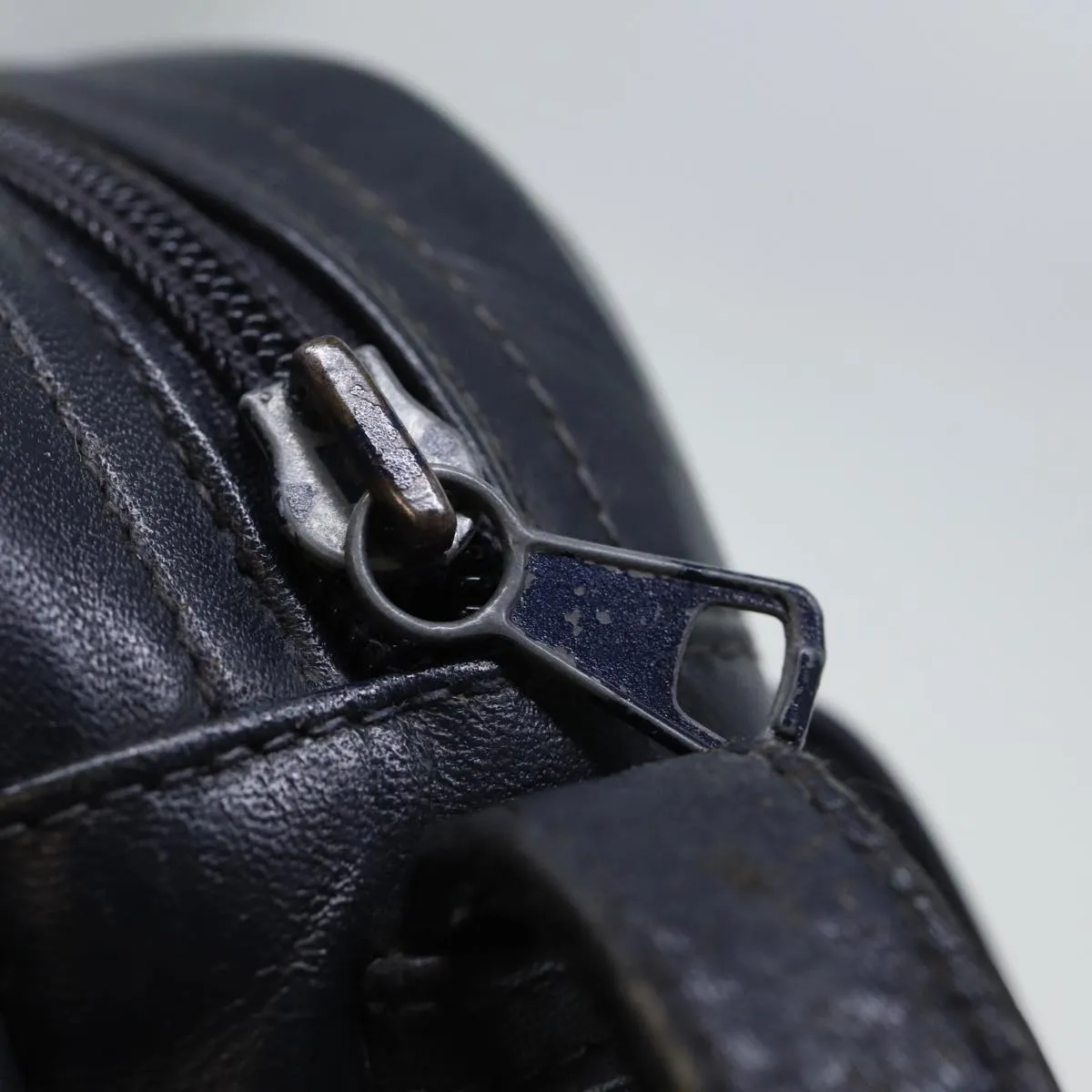 GUCCI GG Canvas Shoulder Bag PVC Navy 72758