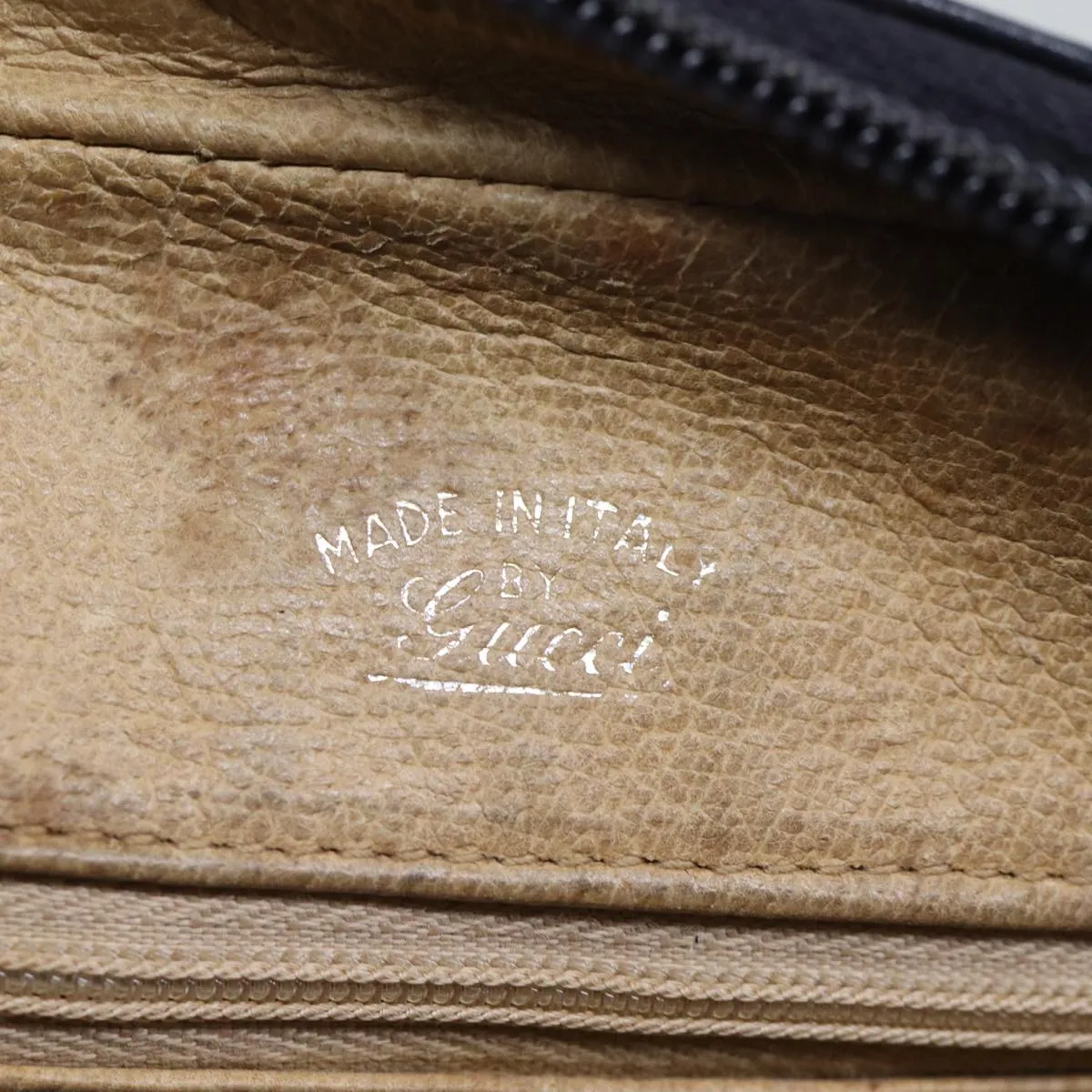 GUCCI GG Canvas Shoulder Bag PVC Navy 72758