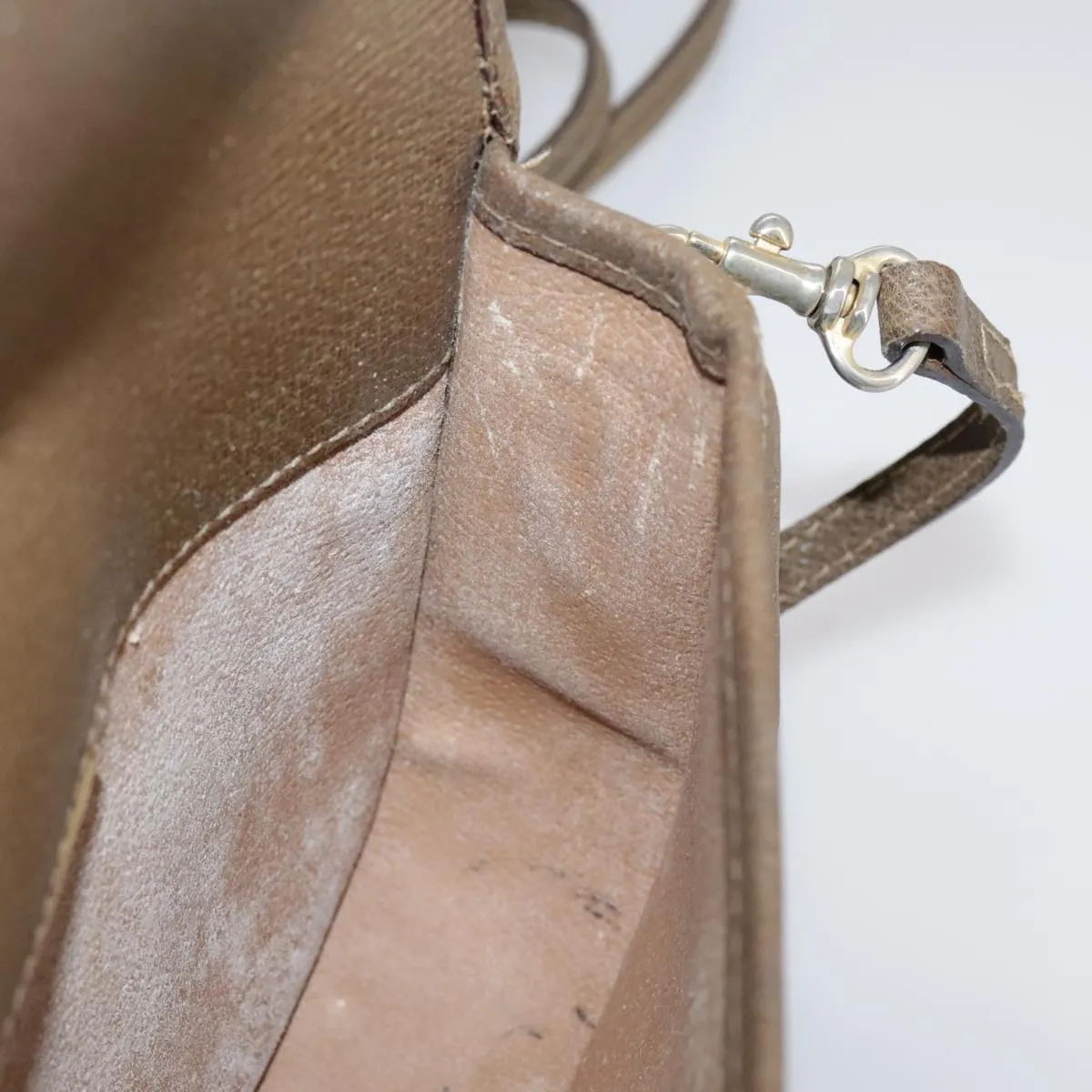 GUCCI GG Plus Supreme Shoulder Bag PVC Beige 103389
