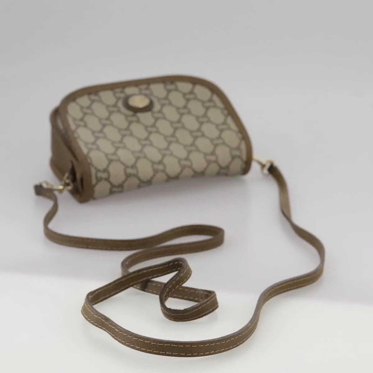 GUCCI GG Plus Supreme Shoulder Bag PVC Beige 103389