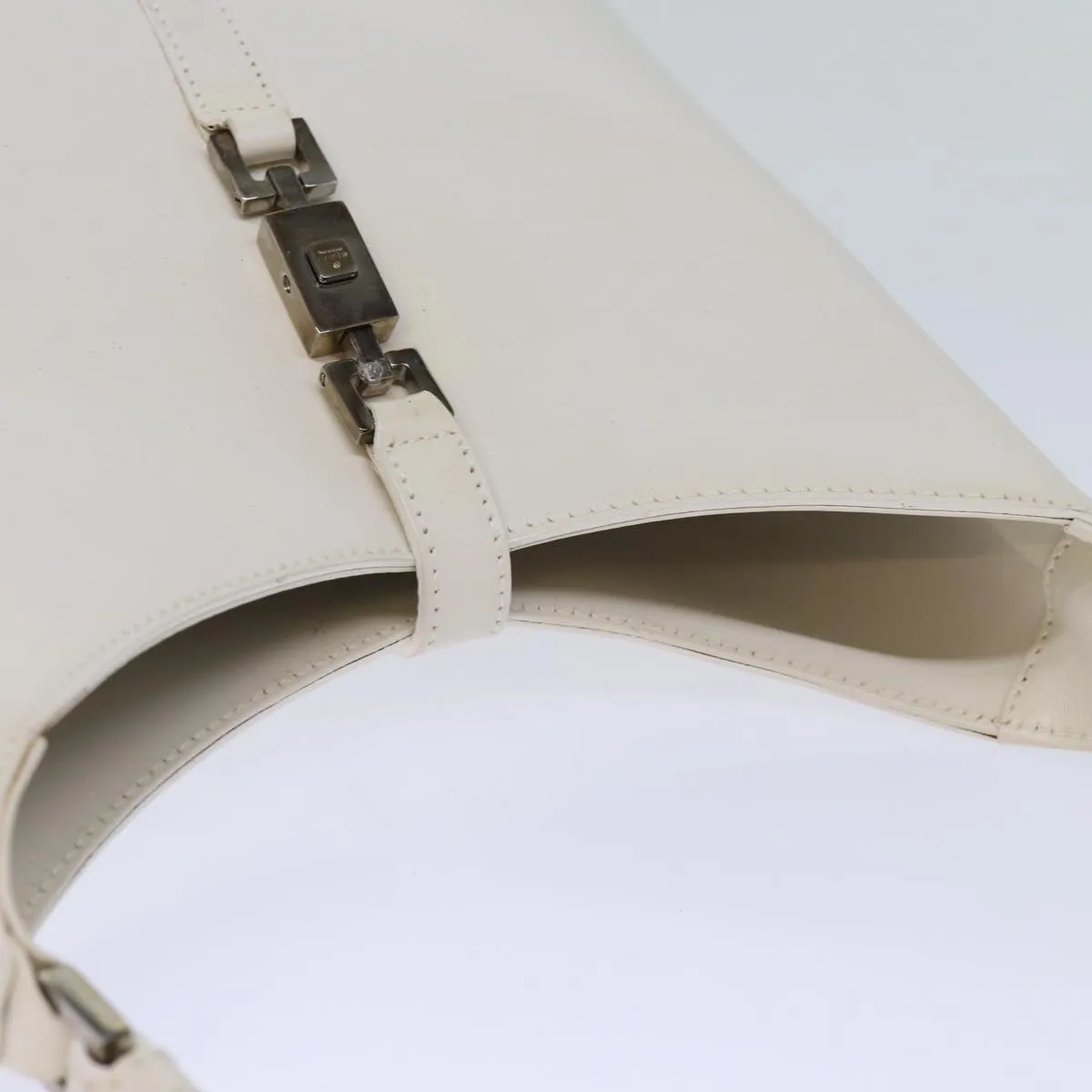 GUCCI Jackie Shoulder Bag Leather White 001 3875 ep4109