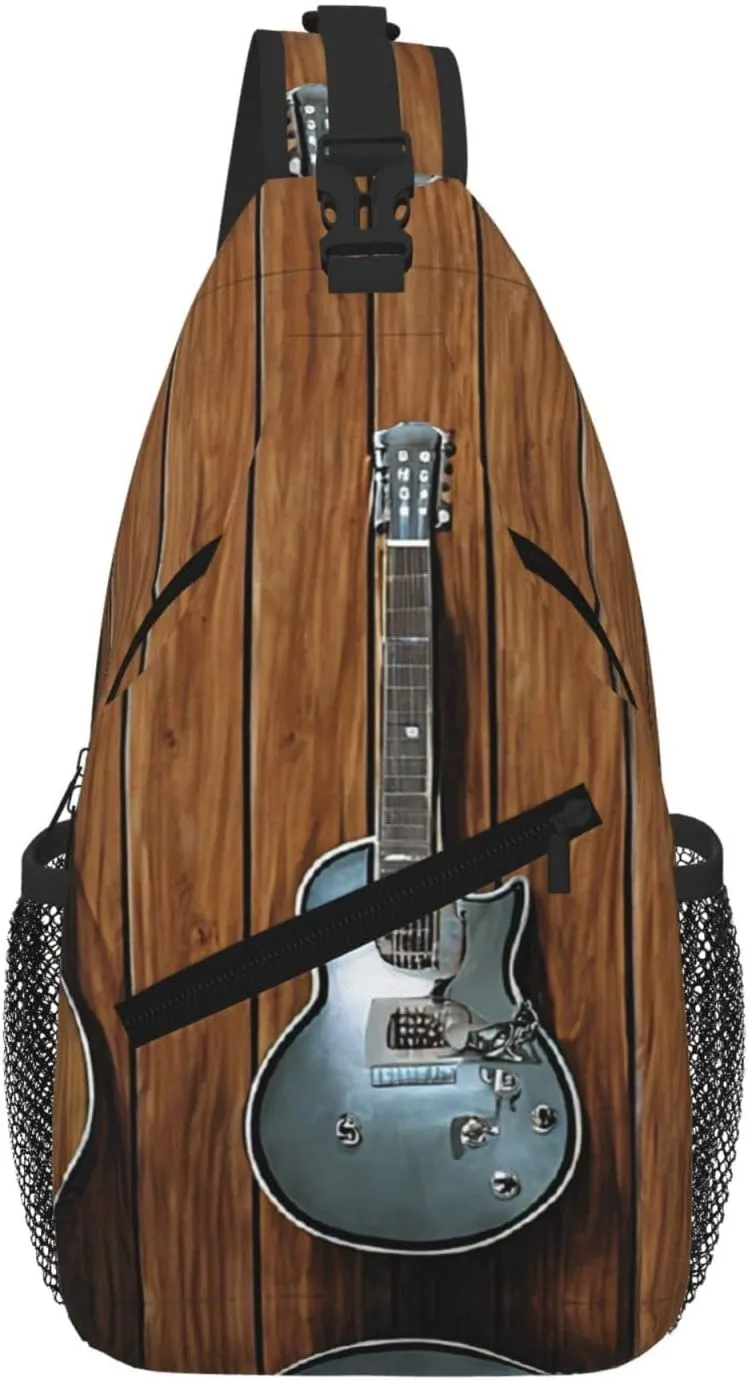 Guitars Art Print Cross Chest Bag Diagonally For Short-Distance Travel And Daily Use