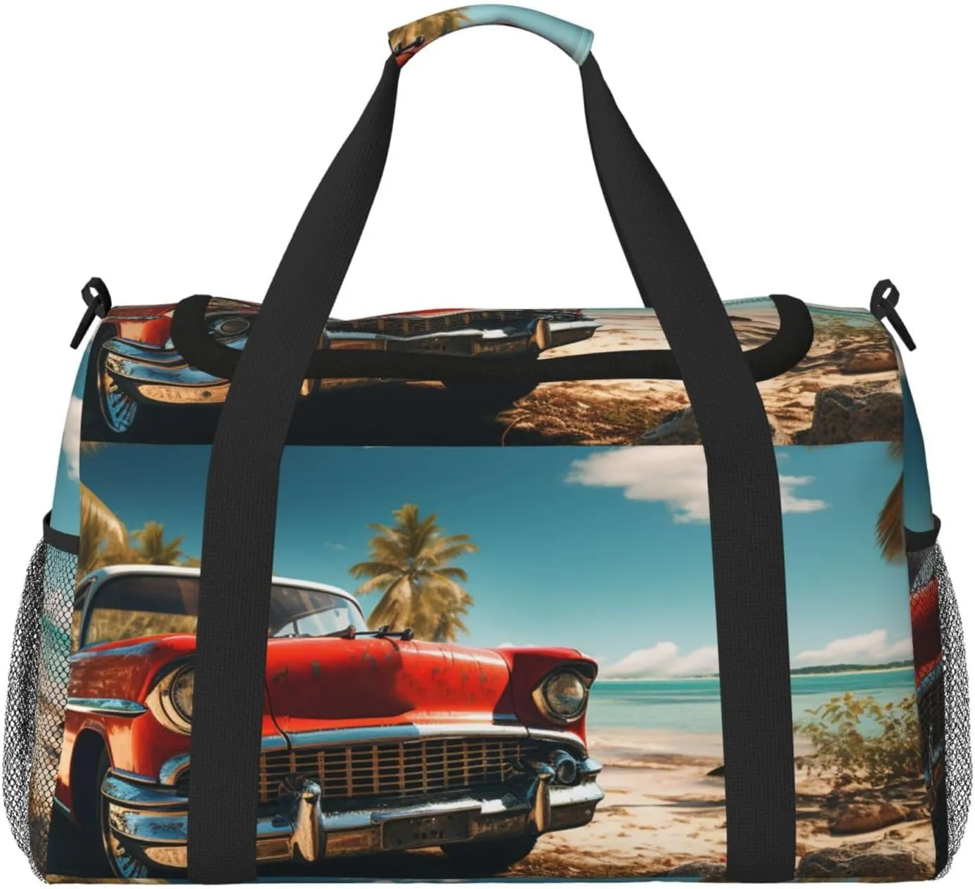 Gym Bag Car Beach Duffel Bag for Men Women Travel Overnight Bag with Shoe Compartment Workout Bags