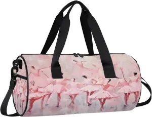 Gym Bags for Men Women Ballet Sports Duffel Bags Carry On Travel Duffle Bag with Detachable Adjustable Shoulder Strap Overnight Weekender Bag