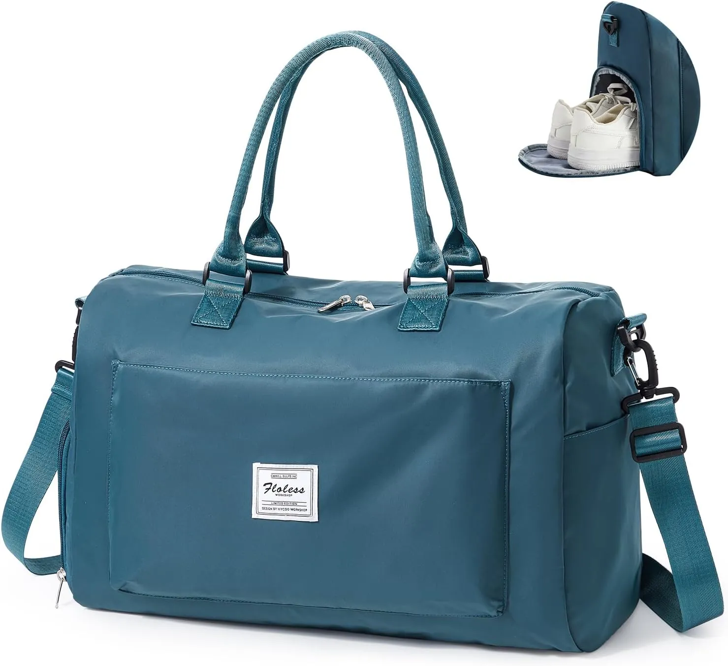 Gym Duffle Bag for Women, Mens, Sports (Blue, Large)