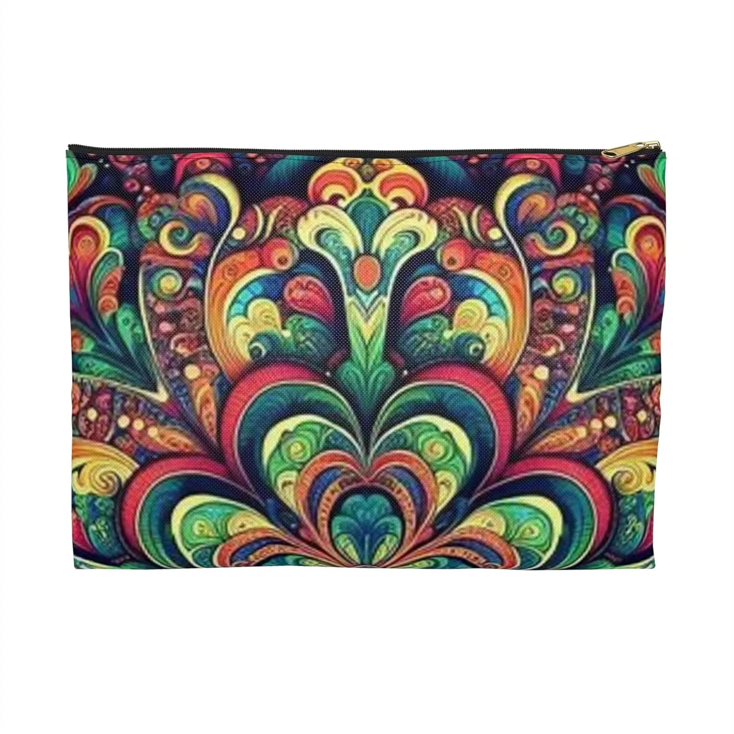 Gypsy Kaleidoscope Cosmetic Bag Makeup Pouch Travel Organizer Toiletry Case Accessories